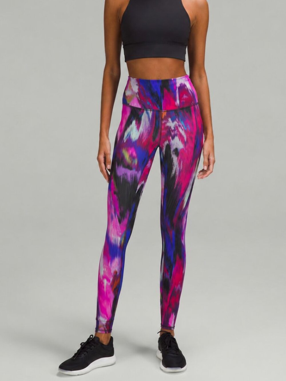 Lululemon Wunder Train High Rise Everlux Tight 28" Womens 4 Digital Current Pink